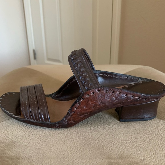 Never Used Leather Sandals - Picture 3 of 5